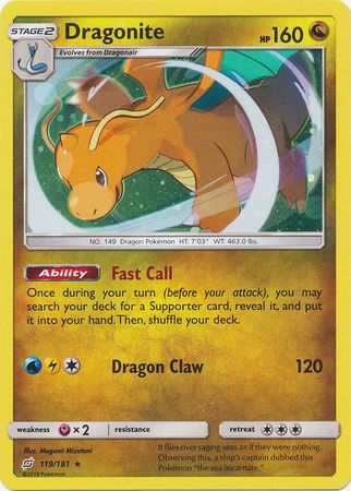 Dragonite (119/181) (Cosmos Holo) [Sun & Moon: Team Up] | Cracking-Singles