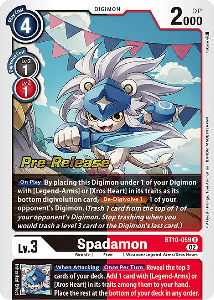 Spadamon [BT10-059] [Xros Encounter Pre-Release Cards] | Cracking-Singles