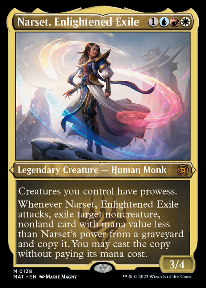 Narset, Enlightened Exile (Foil Etched) [March of the Machine: The Aftermath] | Cracking-Singles