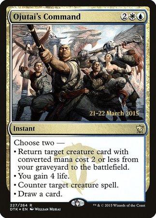 Ojutai's Command [Dragons of Tarkir Promos] | Cracking-Singles