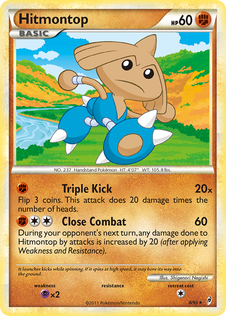 Hitmontop (8/95) [HeartGold & SoulSilver: Call of Legends] | Cracking-Singles