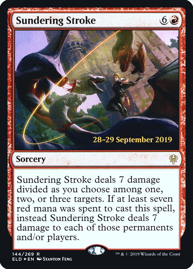 Sundering Stroke  [Throne of Eldraine Prerelease Promos] | Cracking-Singles