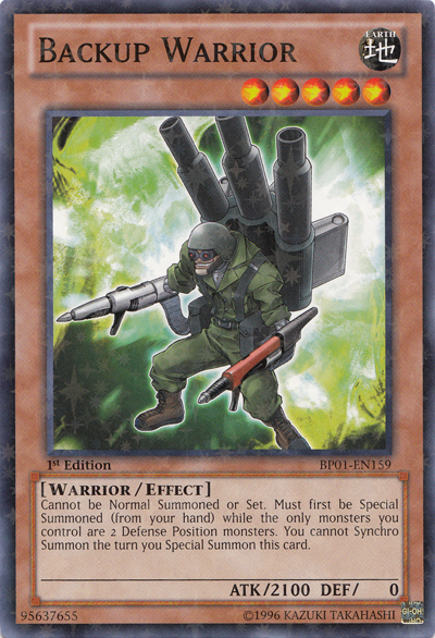 Backup Warrior [BP01-EN159] Starfoil Rare | Cracking-Singles