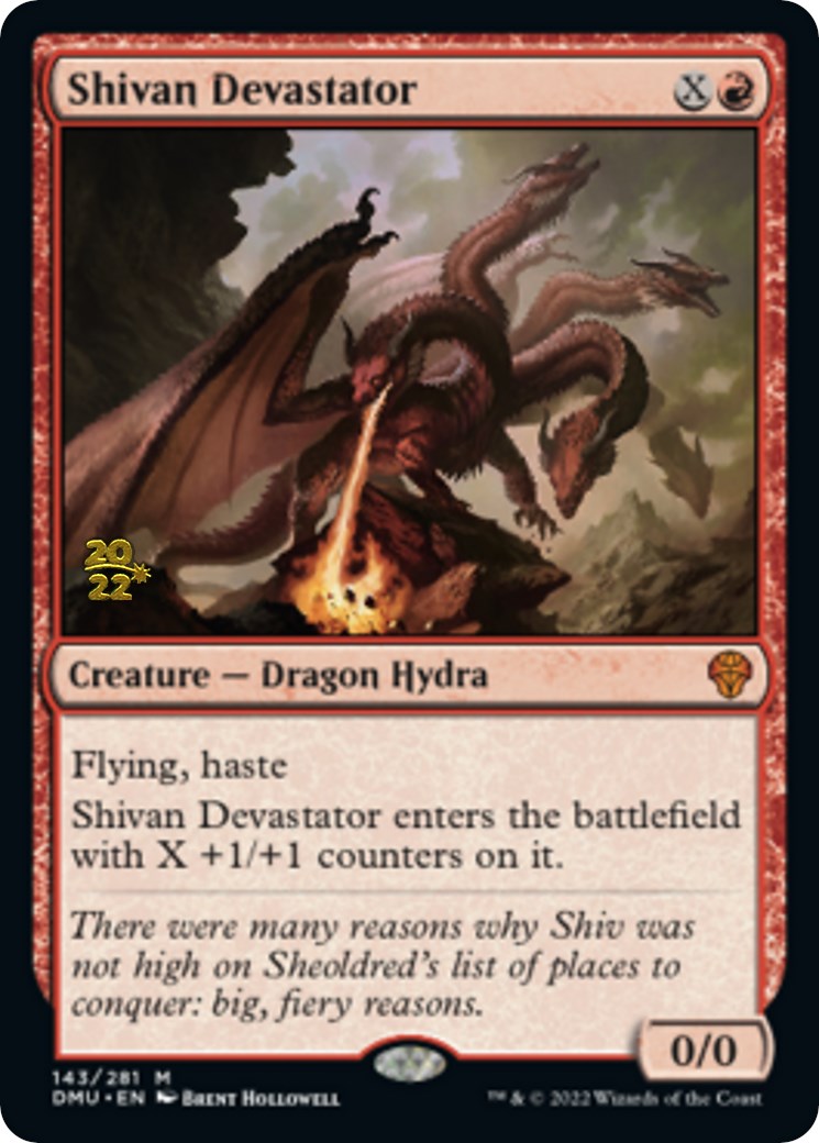 Shivan Devastator [Dominaria United Prerelease Promos] | Cracking-Singles