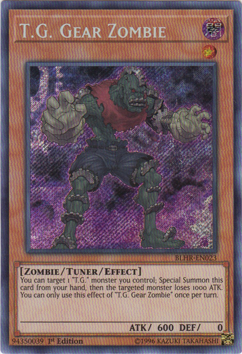 T.G. Gear Zombie [BLHR-EN023] Secret Rare | Cracking-Singles