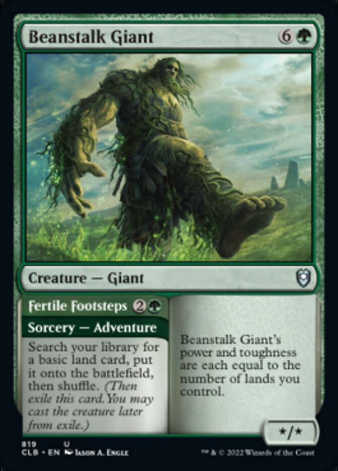 Beanstalk Giant // Fertile Footsteps [Commander Legends: Battle for Baldur's Gate] | Cracking-Singles