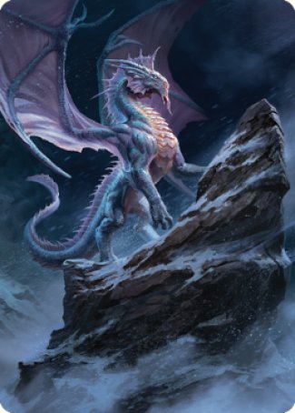 Ancient Silver Dragon Art Card (06) [Commander Legends: Battle for Baldur's Gate Art Series] | Cracking-Singles