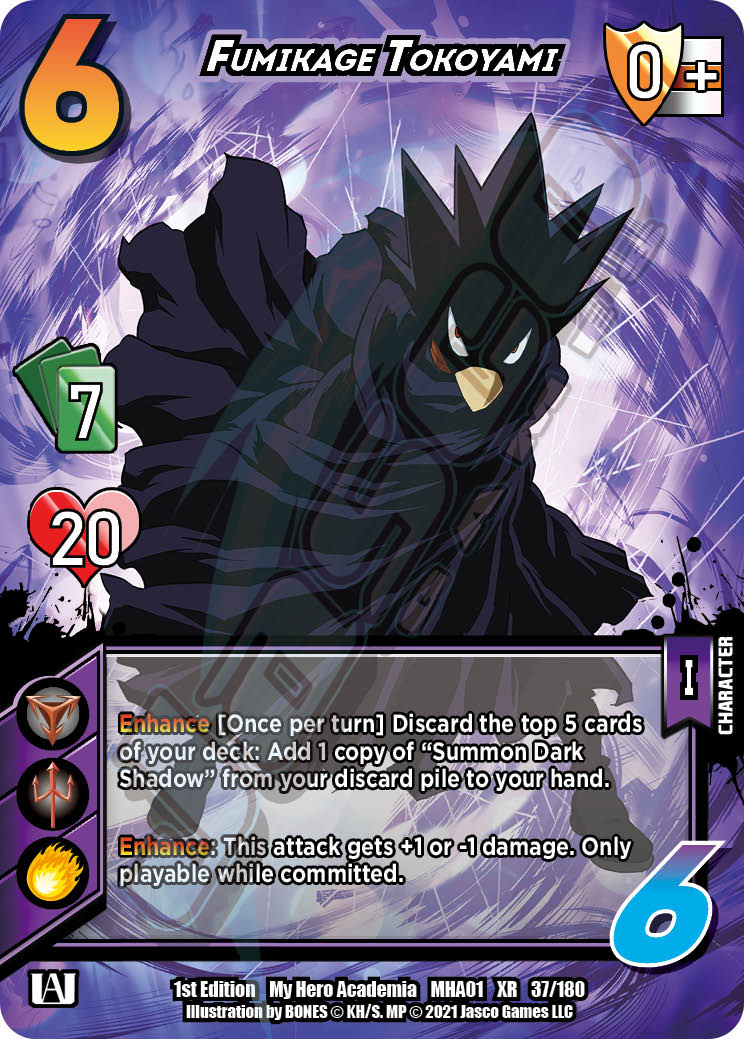 Fumikage Tokoyami [Series 1 XR] | Cracking-Singles