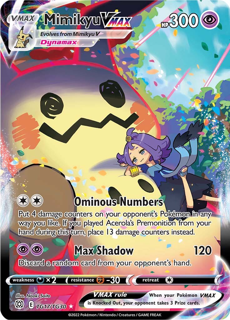 Mimikyu VMAX (TG17/TG30) [Sword & Shield: Brilliant Stars] | Cracking-Singles