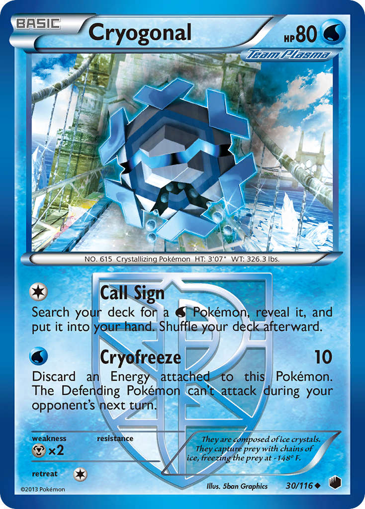 Cryogonal (30/116) [Black & White: Plasma Freeze] | Cracking-Singles