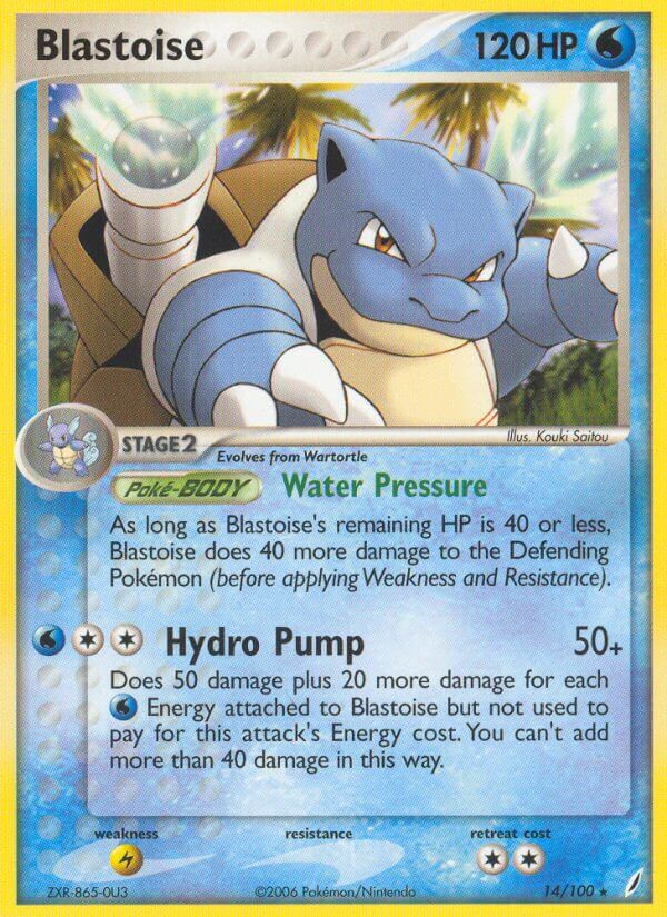 Blastoise (14/100) (Theme Deck Exclusive) [EX: Crystal Guardians] | Cracking-Singles