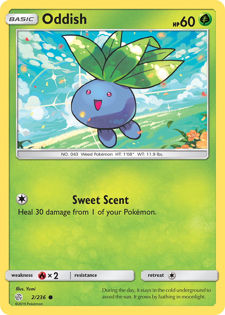 Oddish (2/236) [Sun & Moon: Cosmic Eclipse] | Cracking-Singles