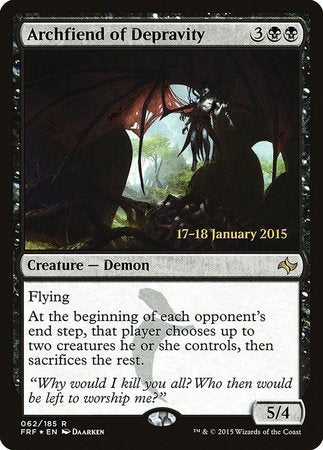 Archfiend of Depravity [Fate Reforged Promos] | Cracking-Singles