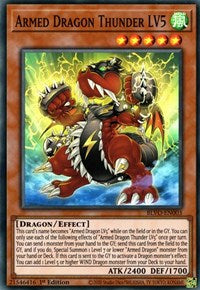 Armed Dragon Thunder LV5 [BLVO-EN003] Super Rare | Cracking-Singles