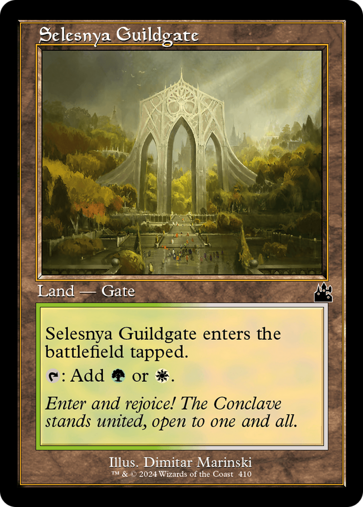 Selesnya Guildgate (Retro Frame) [Ravnica Remastered] | Cracking-Singles