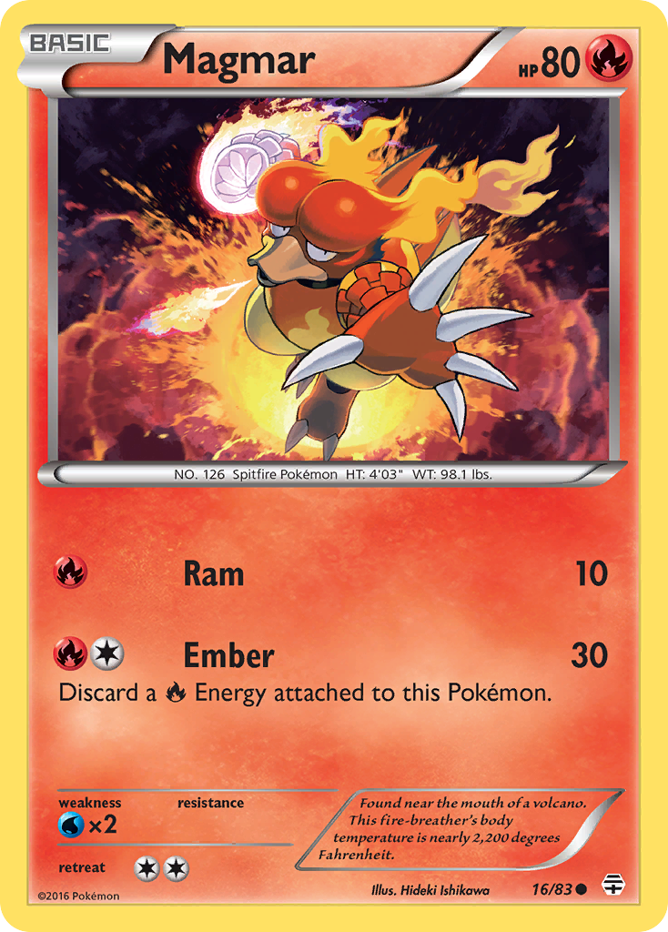 Magmar (16/83) [XY: Generations] | Cracking-Singles