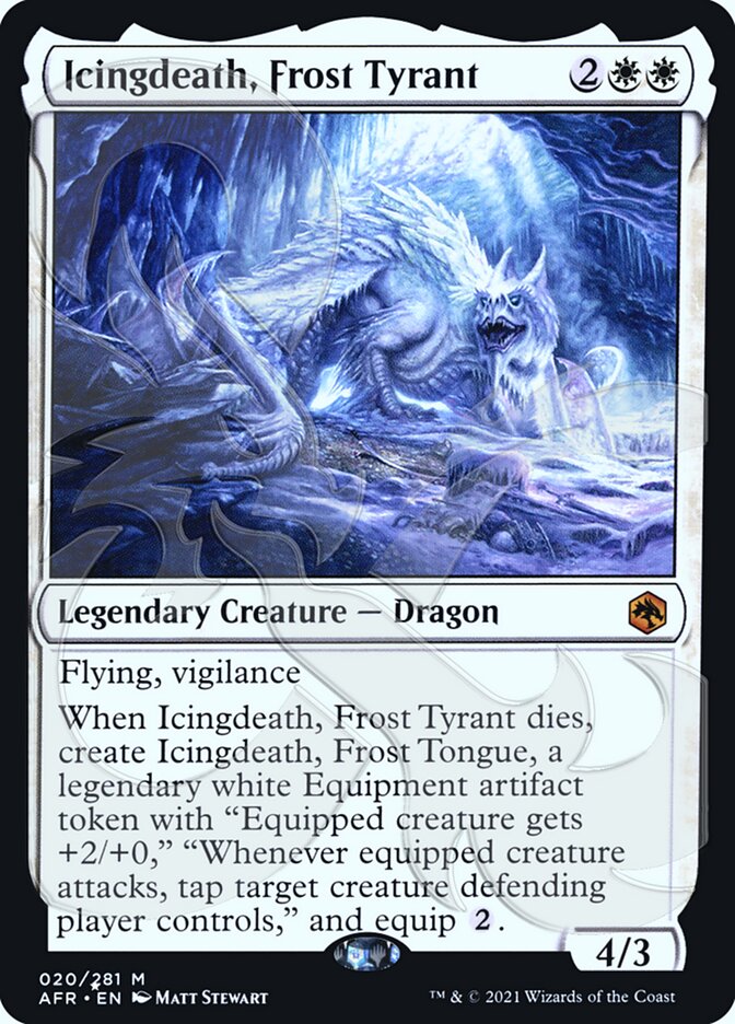 Icingdeath, Frost Tyrant (Ampersand Promo) [Dungeons & Dragons: Adventures in the Forgotten Realms Promos] | Cracking-Singles