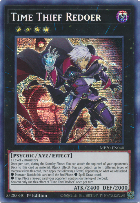 Time Thief Redoer [MP20-EN040] Prismatic Secret Rare | Cracking-Singles