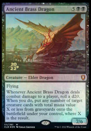 Ancient Brass Dragon [Commander Legends: Battle for Baldur's Gate Prerelease Promos] | Cracking-Singles