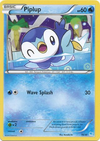 Piplup (16/30) [XY: Trainer Kit 3 - Suicune] | Cracking-Singles