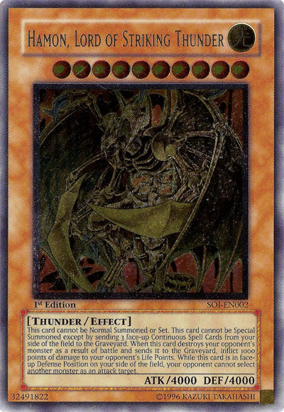 Hamon, Lord of Striking Thunder (UTR) [SOI-EN002] Ultimate Rare | Cracking-Singles