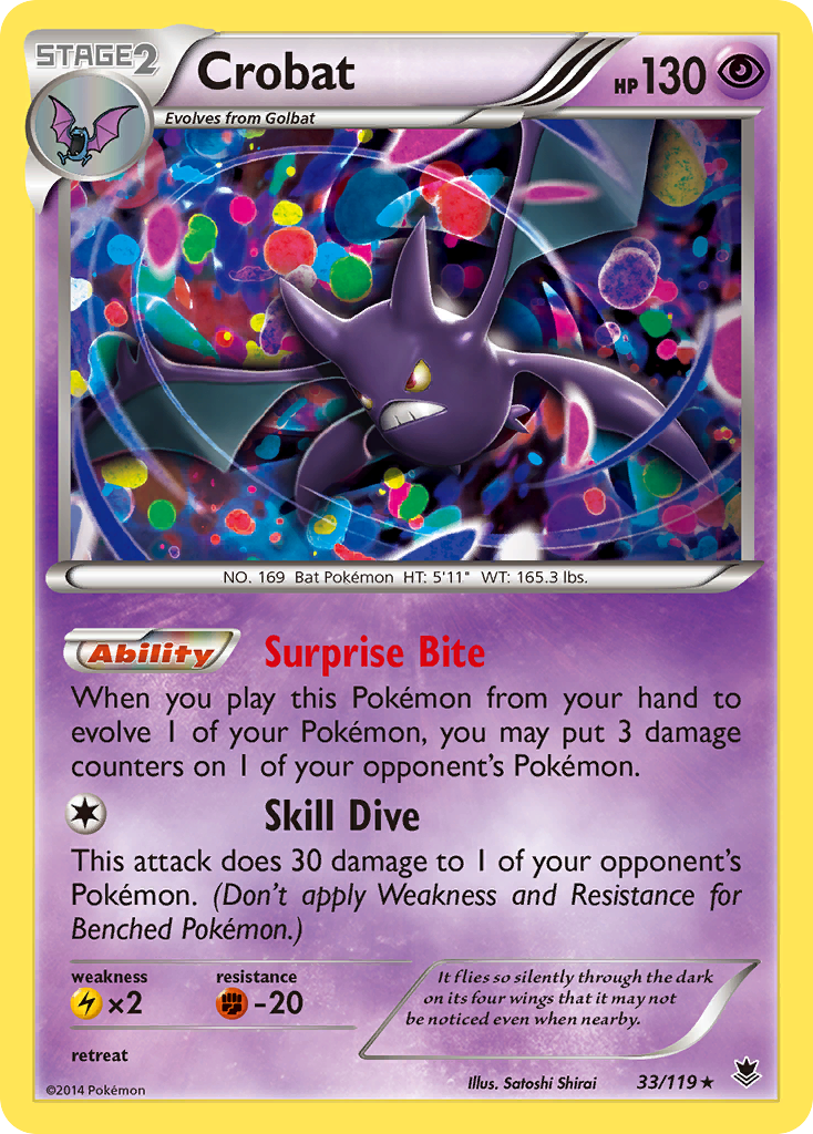 Crobat (33/119) [XY: Phantom Forces] | Cracking-Singles