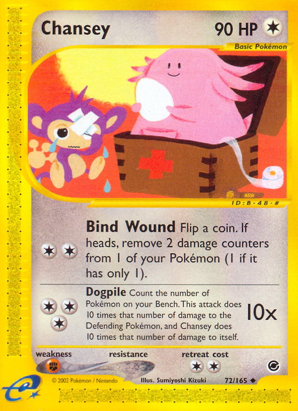 Chansey (72/165) [Expedition: Base Set] | Cracking-Singles