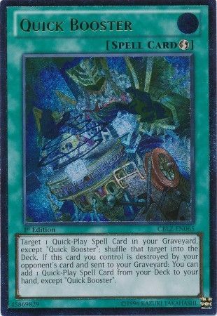 Quick Booster [CBLZ-EN065] Ultimate Rare | Cracking-Singles