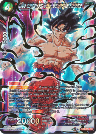 Ultra Instinct Son Goku, Monumental Presence [DB2-002] | Cracking-Singles