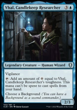 Vhal, Candlekeep Researcher [Commander Legends: Battle for Baldur's Gate] | Cracking-Singles