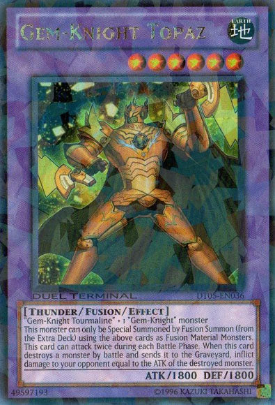 Gem-Knight Topaz [DT05-EN036] Ultra Rare | Cracking-Singles