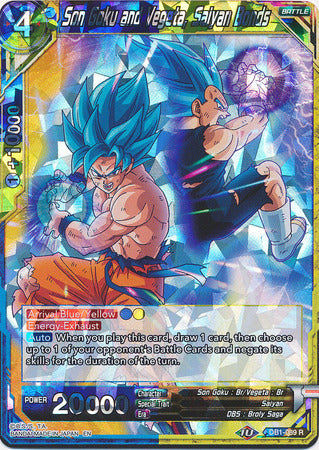 Son Goku and Vegeta, Saiyan Bonds (DB1-089) [Dragon Brawl] | Cracking-Singles