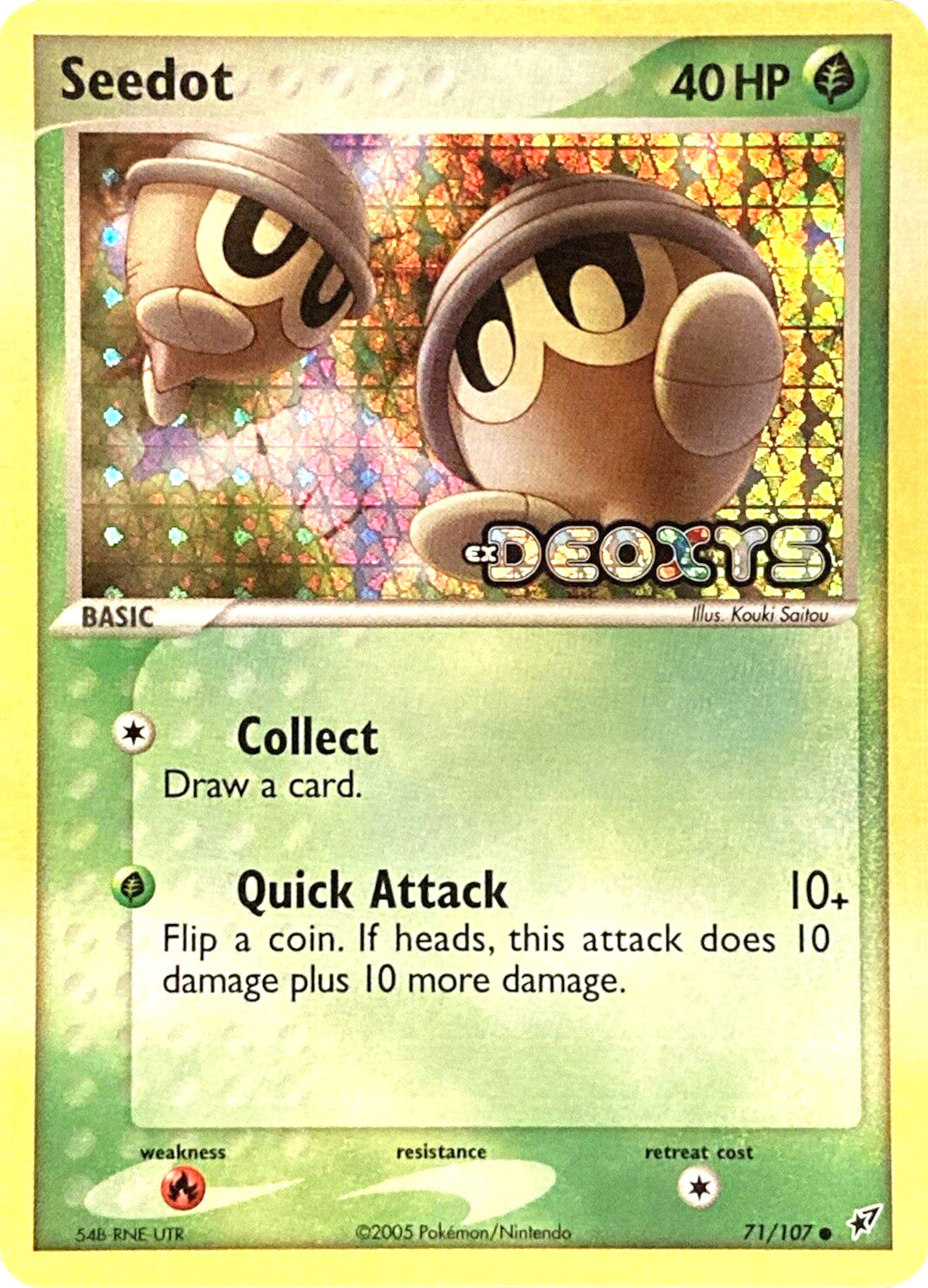 Seedot (71/107) (Stamped) [EX: Deoxys] | Cracking-Singles