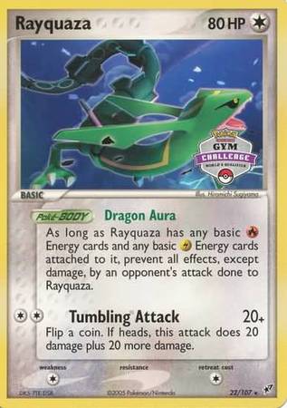 Rayquaza (22/107) (Gym Challenge Promo) [EX: Deoxys] | Cracking-Singles