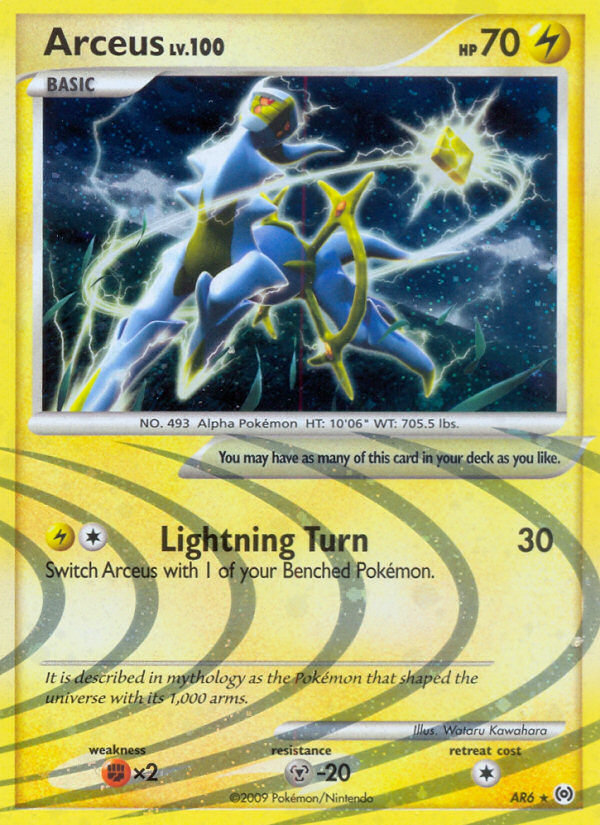 Arceus (AR6) [Platinum: Arceus] | Cracking-Singles