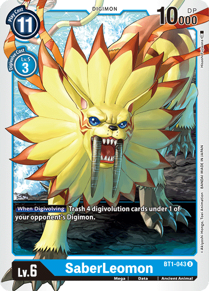 SaberLeomon [BT1-043] [Release Special Booster Ver.1.0] | Cracking-Singles