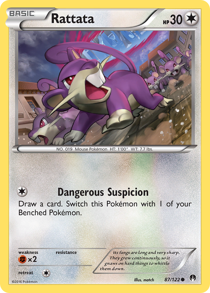 Rattata (87/122) [XY: BREAKpoint] | Cracking-Singles