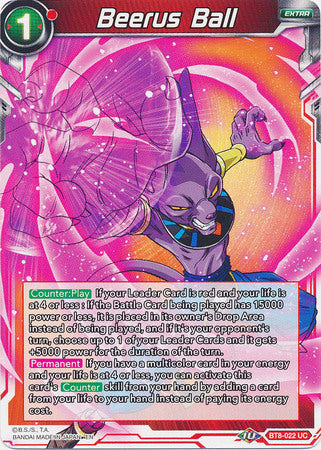 Beerus Ball [BT8-022] | Cracking-Singles