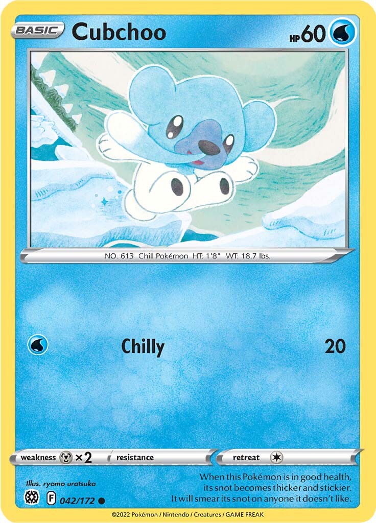 Cubchoo (042/172) [Sword & Shield: Brilliant Stars] | Cracking-Singles