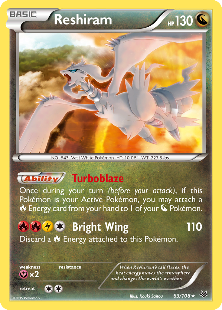 Reshiram (63/108) [XY: Roaring Skies] | Cracking-Singles