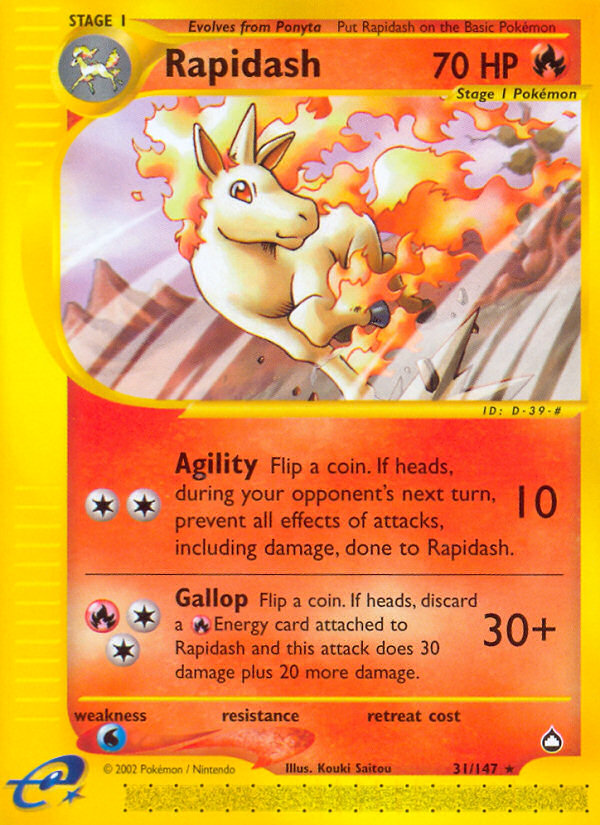 Rapidash (31/147) [Aquapolis] | Cracking-Singles