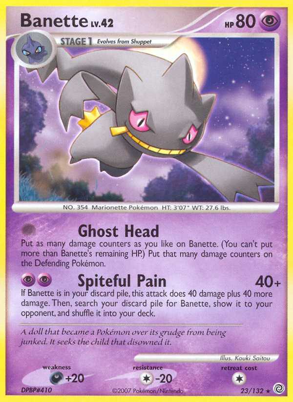 Banette (23/132) [Diamond & Pearl: Secret Wonders] | Cracking-Singles