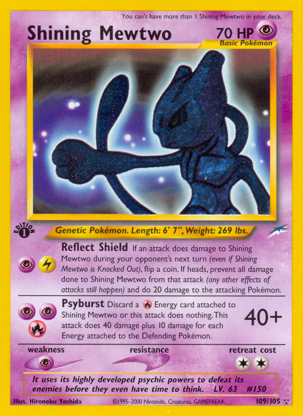 Shining Mewtwo (109/105) [Neo Destiny 1st Edition] | Cracking-Singles