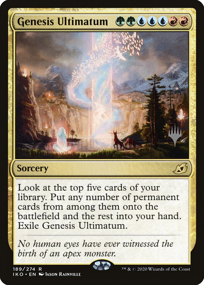 Genesis Ultimatum (Promo Pack) [Ikoria: Lair of Behemoths Promos] | Cracking-Singles