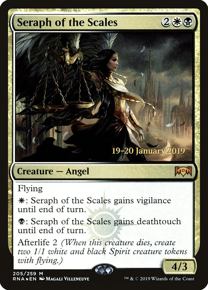 Seraph of the Scales [Ravnica Allegiance Prerelease Promos] | Cracking-Singles