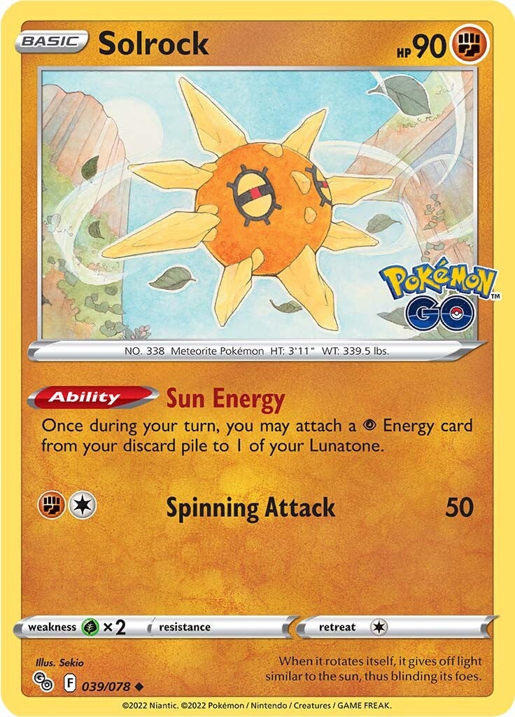 Solrock (039/078) [Pokémon GO] | Cracking-Singles