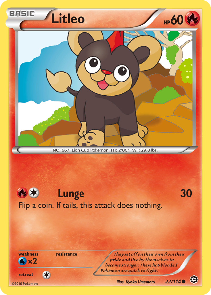 Litleo (22/114) [XY: Steam Siege] | Cracking-Singles