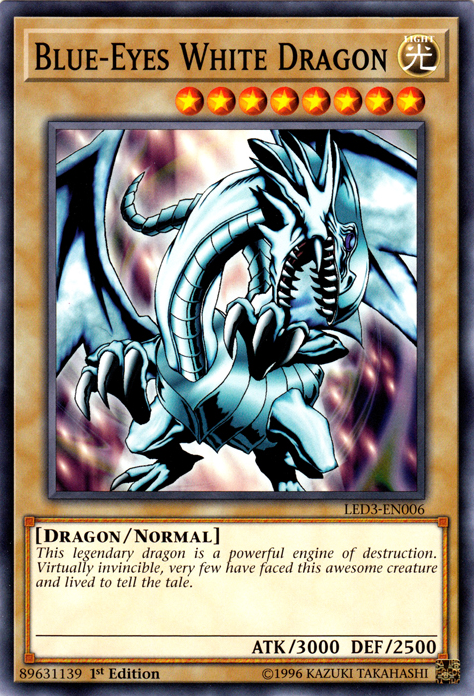 Blue-Eyes White Dragon [LED3-EN006] Common | Cracking-Singles