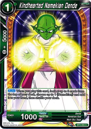 Kindhearted Namekian Dende [BT4-055] | Cracking-Singles