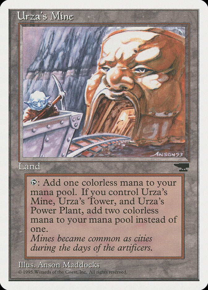 Urza's Mine (Mine Cart Entering Mouth) [Chronicles] | Cracking-Singles